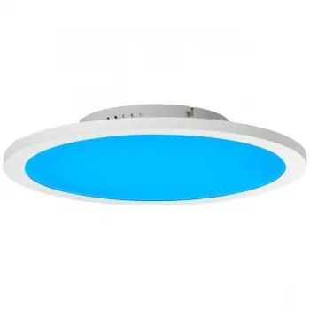 Abie - Távirányítóval szabályozható LED mennyezeti panel átm:40cm RGB színváltós -  Brilliant-G97060/05
