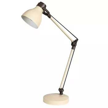 Carter - Íróasztali lámpa E14 1X MAX 11W,bézs/barna - Raba-6410