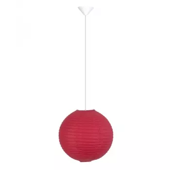 OSAKA - Piros rizspapír függeszték lámpa; 1xE27; átm:40cm -  Brilliant-71170A01