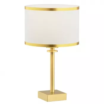 ABBANO asztali lámpa, arany és fehér 1xE27 -  AR-8029