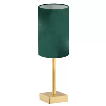 ABRUZZO asztali lámpa, arany és zöld, 1xE14 -  AR-8108