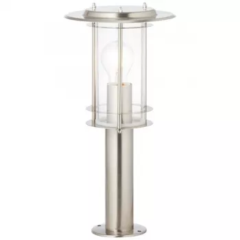 York  - kültéri világítás, álló lámpa, nemesacél, E27; 47 cm - BRILLIANT-44784/82