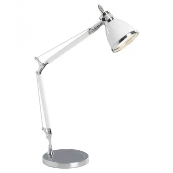 Octavia - asztali lámpa, króm/fehér - BRILLIANT-92708/75