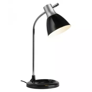 Jan - asztali lámpa, ezüst/fekete, 1xE14 - BRILLIANT-92762/06