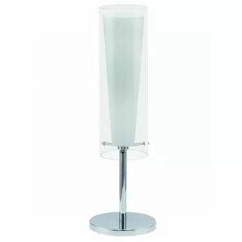 Pinto - Asztali lámpa  E27 1x60W króm/fehér - EGLO-89835